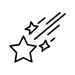 black and white star