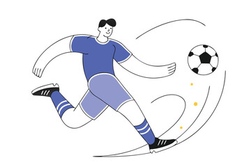 Dynamic Soccer Player in Action