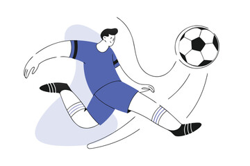 Dynamic Soccer Player in Action