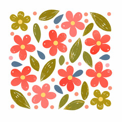 seamless pattern with flowers