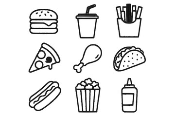 Food Around The World Icons