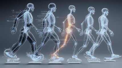 Medical Visualization of Skeleton Movement &ndash; Generative AI