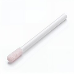 Fototapeta premium Lipstick applicator presented with simplicity and clarity for cosmetic use on white background