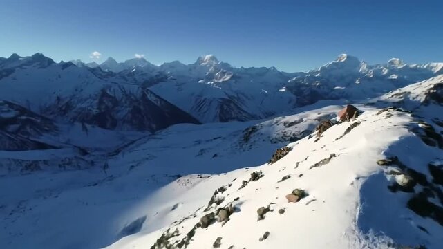 swiss alps in winter generate vo 2