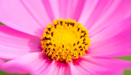 Close-up of pink flower center