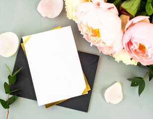 Delicate Arrangement of Winter Blooms and Foliage in Elegant Style Against Muted