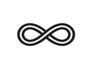 Naklejka premium Sleek Infinity Symbol with Modern Minimalist Vector Artwork