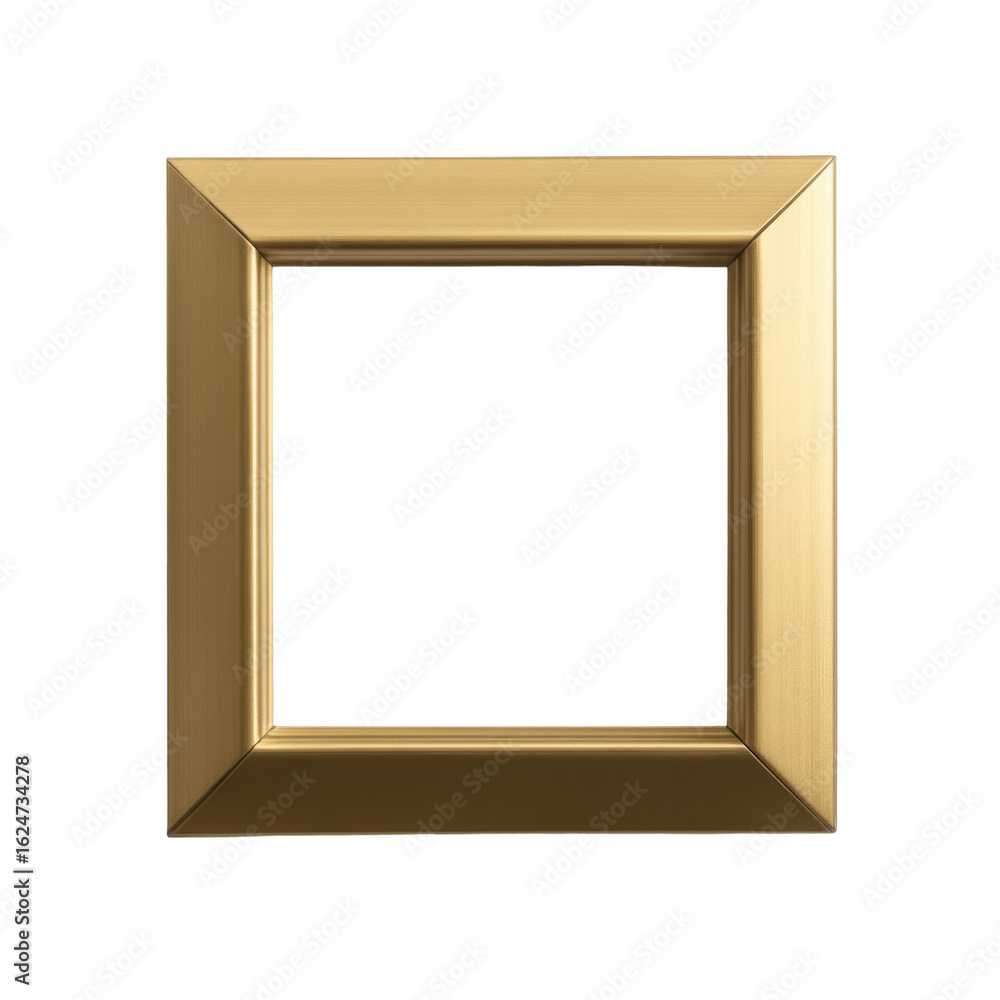 Aufkleber elegant golden frame with simple square design for art and photography display