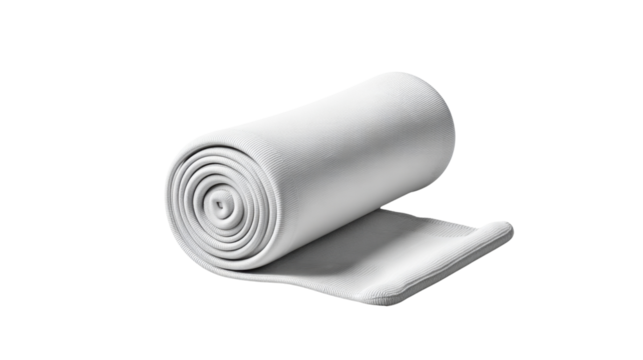 Rolled Fabric: A seamless fabric, carefully rolled and awaiting its purpose, its pristine surface and classic shape creating an ode to simple elegance.