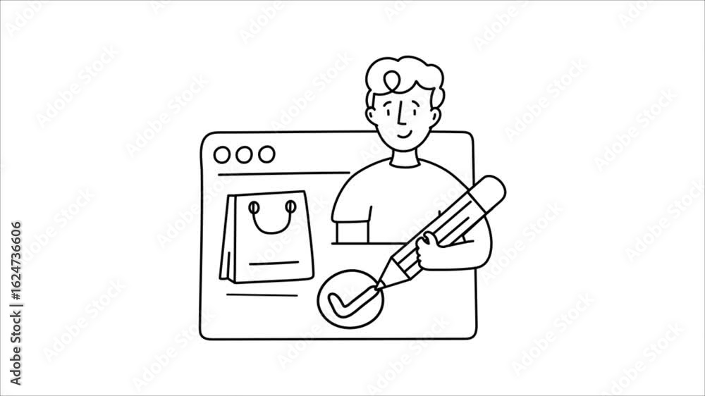Poster order confirmation animation mp4 file
