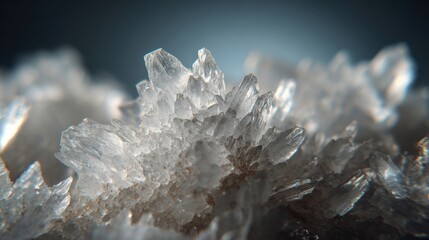 Obraz premium Close-up of Sparkling Crystals on Natural Stone Surface