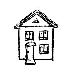 house illustration sketch
