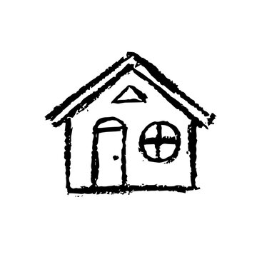 house illustration sketch