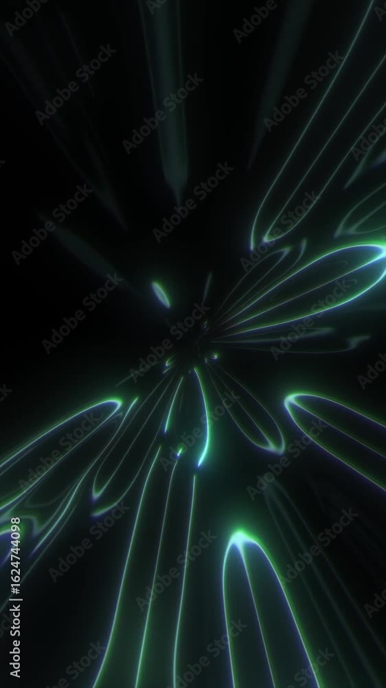 Poster motion patterns flow seamlessly with vibrant colors, providing a captivating atmosphere for relaxati