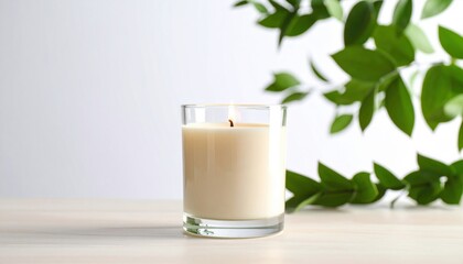 Cozy Candlelight on a Rustic Table Creating a Warm Ambiance for Intimate Gatherings and Relaxation