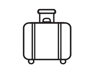 Elegant Travel Luggage Icon with Clean Lines