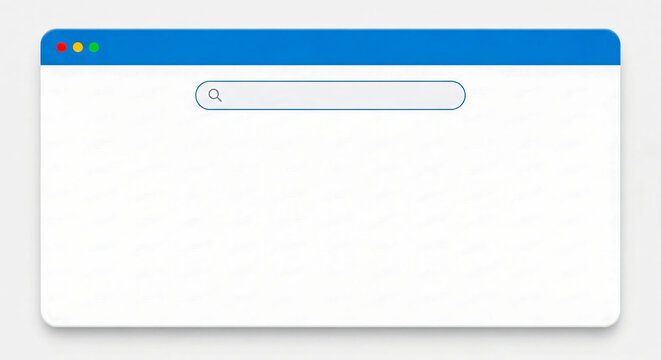 Minimalist Browser Window with Search Bar