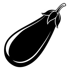 eggplant on a white background