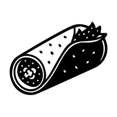 vector illustration of a black cat