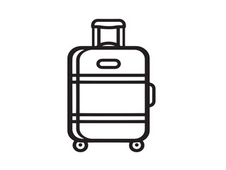 Simple Clean Luggage Symbol in Vector Format