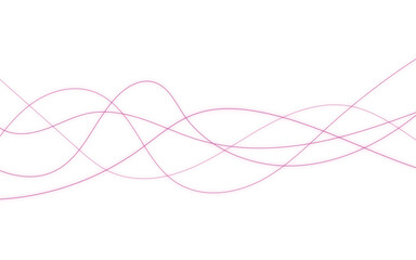 Pink Abstract Wave Lines Background