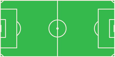 Background illustration of a football pitch.Banner for strategy diagrams, sports campaigns, educational content, and football-related promotions.