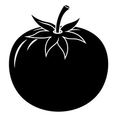 tomato on a black background
