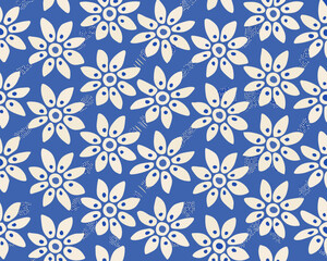 seamless pattern with snowflakes