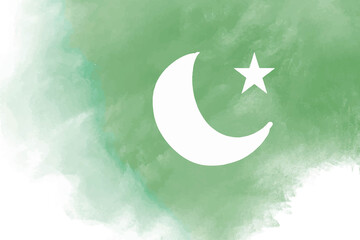 eid mubarak greeting card pakistan flag