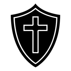 shield with cross
