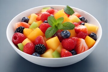 healthy, nutritious and fresh fruit salad