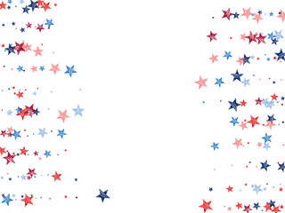 Festive USA star vector design. USA abstract patriotic motif. Fourth of July design elements. Starts for celebration of democracy. Perfect for banners and posters.