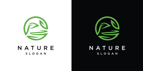 Natural Vector grass logo. Design templates for wild grass, artificial grass, field grass, lawn grass, wild grass.	