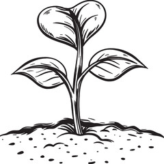 vector tree silhouette