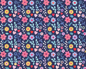 seamless pattern with flowers