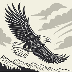 eagle in the sky