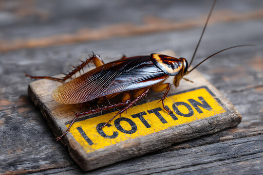 'floor cockroach control pest sign dead caution infestation house kill dirty body black brown bug can creeping danger dangerous ddt disease disgusting effect gross health home hygiene insect'