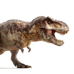 Tyrannosaurus rex on white background