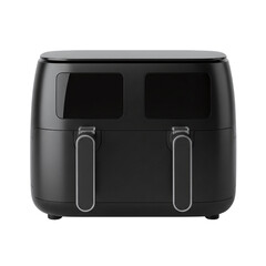 Modern dual basket air fryer appliance