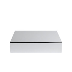 Chrome metal pedestal or box for display