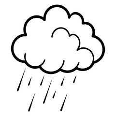 Rainy Cloud Icon