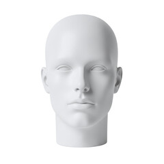 White mannequin head for retail display