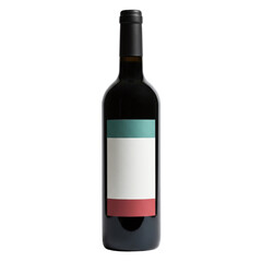 Italian wine bottle mock-up template