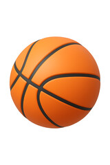 Fototapeta premium 3d orange basketball high quality realistic image