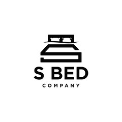  Bed  logo design creative idea inspiration