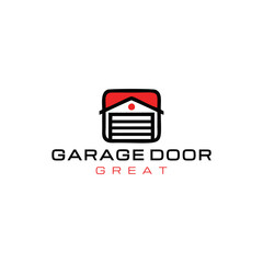 Garage door logo design creative idea inspiration