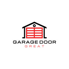 Garage door logo design creative idea inspiration