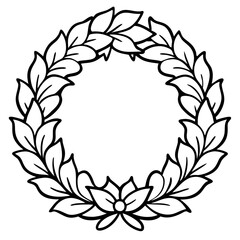 gold laurel wreath