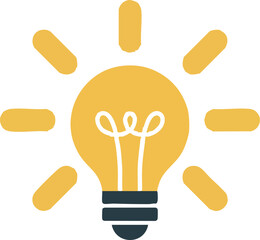 light bulb icon vector