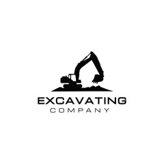 Excavator logo design creative idea inspiration